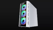 Gabinete Ocelot Gaming Og-c White Blixard Tower, Pc, Soporta Atx, Eatx, Itx, Micro Atx, 4 Ranuras De Expansión, Color Blanco, Ventana Lateral Si, Fuente De Alimentación No, Ventiladores Frontales 3...